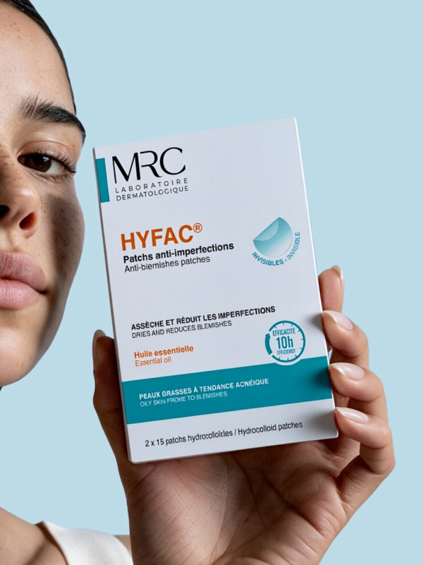 Invisibles, les patchs anti-imperfections HYFAC assèchent et réduisent les boutons inflammatoires en 1 nuit seulement